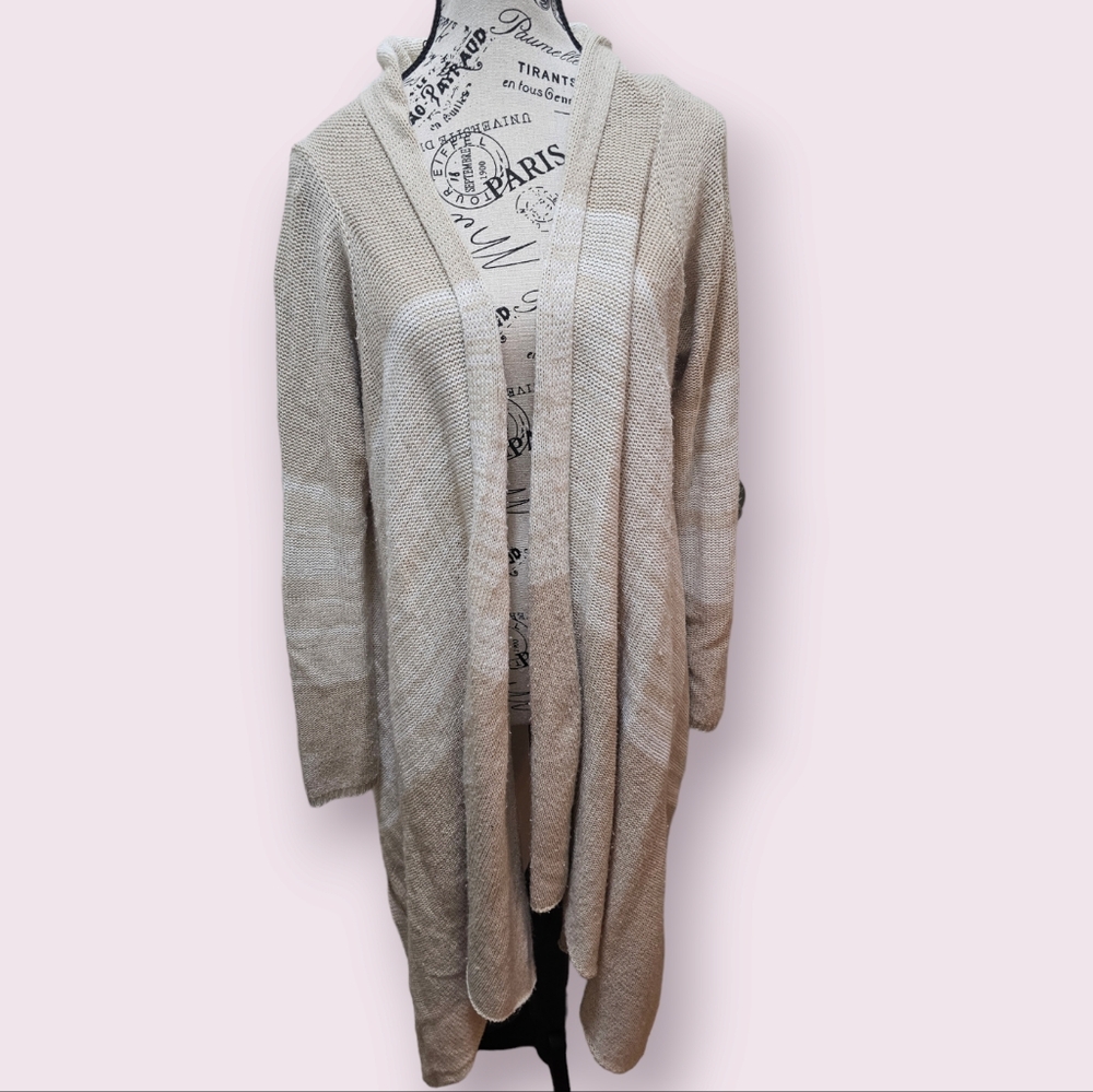 Tan Knit Cardigan Size L